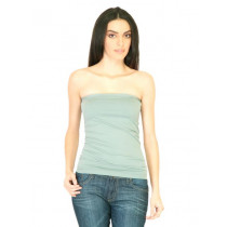 United Colors of Benetton Women Solid Grey Tops