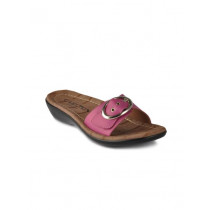 Carlton London Women Casual Pink Sandals