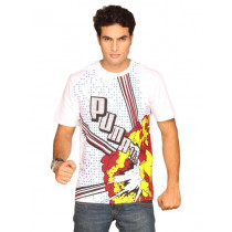 Puma Men's Pop Graphic White T-shirt