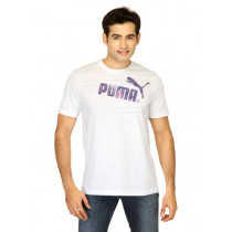 Puma Men Scribble White Tshirts