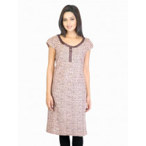 W Women Brown Printed Kurta