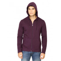 Proline Men Solid Purple Sweatshirt