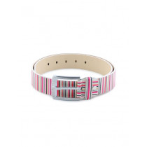 Lino Perros Women Stripes Pink Belt