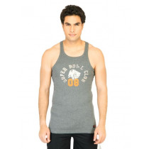 Facit Men Sportz Charcoal Innerwear Vest