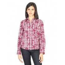 Wrangler Women Flower Purple Shirt
