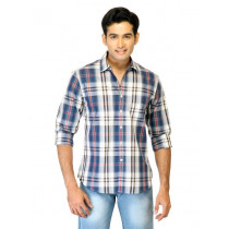 United Colors of Benetton Men Check Blue Shirts