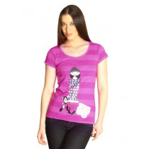Jealous 21 Women Jealous Mabel Pink T-shirt