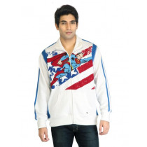 Superman Men White Sweatshirt