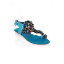 Catwalk Women Ruffles Blue Flats