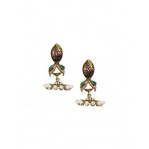 Royal Diadem Green Earrings