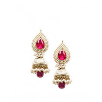 Royal Diadem White Earrings