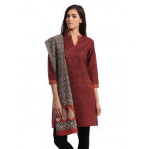 Fabindia Women Printed Black Stole