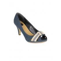 Cobblerz Women Blue Peep Toes