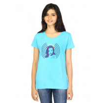 Tantra Women Blue Printed T-shirt