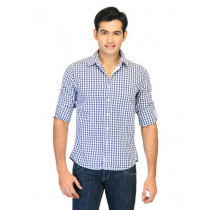 Belmonte Men Check Blue Shirts