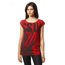 Flying Machine Women Poppy Red T-shirt