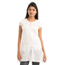 109F Women White Tunic