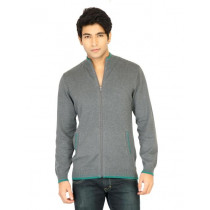 Turtle Solid Men Grey Sweaters