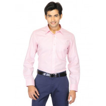 Mark Taylor Men Pink Striped Shirts