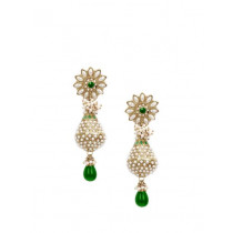 Royal Diadem Green Earrings