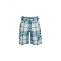 United Colors of Benetton Boys Check Blue Shorts