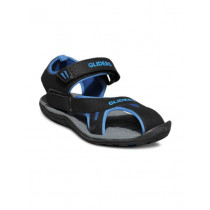 Gliders Men Black Sandals