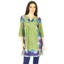 W Women Printed Green Kurtas