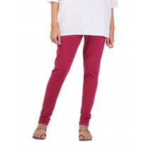 Aurelia Women Solid Red Leggings