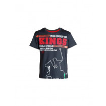Gini and Jony Boys Printed Dark Navy T-Shirt