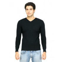 United Colors of Benetton Men Solid Black Sweater