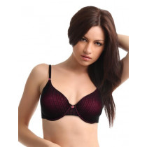 Amante Purple Printed Push-Up Bra BGSS01