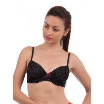 Amante Black Printed Full-Coverage Bra BGSW02