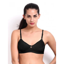 Amante Black Full-Coverage Bra BFOM12
