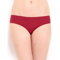 Amante Women Maroon Seamless Briefs PCSN11