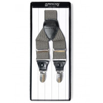 Arrow Men Black & Beige Suspenders