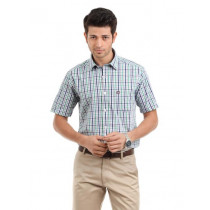 Arrow Sport Men White Check Slim Fit Shirt