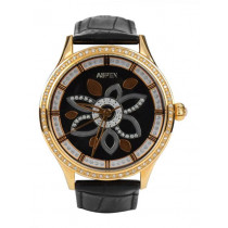 Aspen Women Black Dial Watch