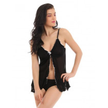 Avirate Black Babydoll Nightdress