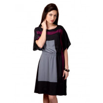 Avirate Black & Purple Dress
