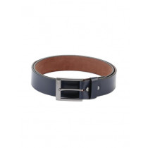 Bulchee Men Navy Blue Leather Belt