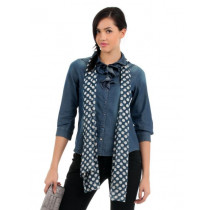 Elle Women Blue Shirt