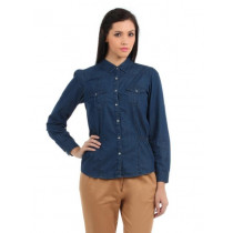 Elle Women Blue Shirt