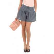 Elle Women Greyish Blue Culottes