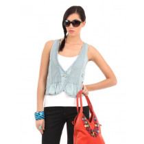 Elle Women Blue Waistcoat