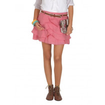 Elle Women Pink Vintage Skirt