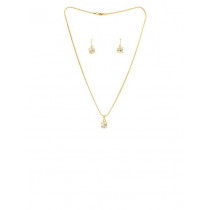 Estelle Women Gold Earring & Pendant Set