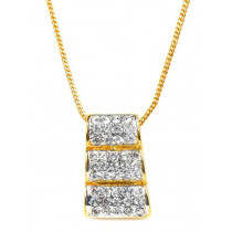 Estelle Women Gold Pendant with Chain