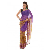 FNF Purple Evening Wear Sari