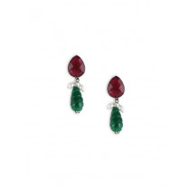 Fabindia Maroon & Green Earrings