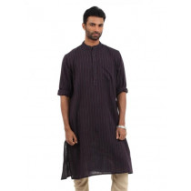 Fabindia Men Navy Blue Kurta
